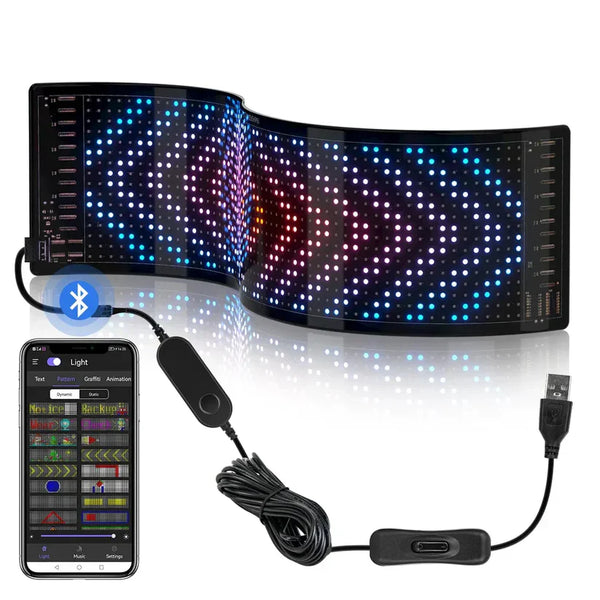 Customized LED Matrix Pixel  Display Panel For Car (12x20 CM)